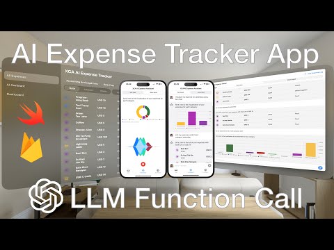AI Assistant Expense Tracker SwiftUI App Demo | iOS | macOS | visionOS | ChatGPT LLM Function Call thumbnail