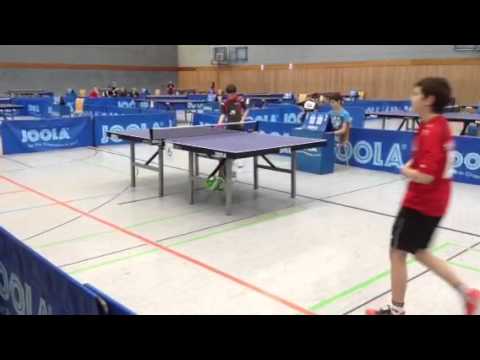 Leon Pradler (Eintracht Frankfurt) - Denis Llorca (SV DISBU Rüsselsheim), vierter Satz