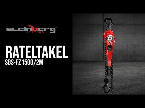 Video - Rateltakel - 1.500 kg - 2 m