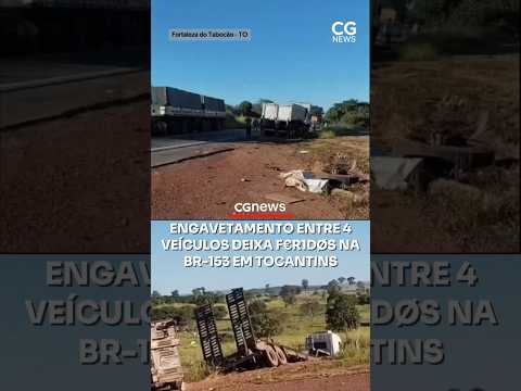engavetamento envolvendo quatro veículos deixa f€r1døs na br-153 em Tocantins