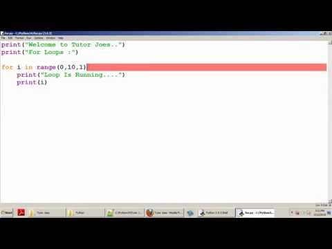 Python Tutorial For Loop In Python Tamil Part 25