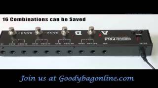 Video thumbnail for Guitar Effects Pedal "Wave-X PXL4" - 4 FX Loop Channels, True Bypass Design by Carlos Frangos