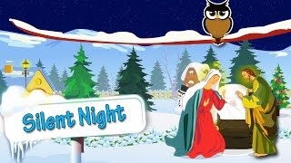 Silent Night | Full Christmas Carol With Lyrics | Popular English Carols For Kids