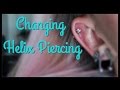 Changing my Helix Piercing FIRST TIME! | BreeAnn ...