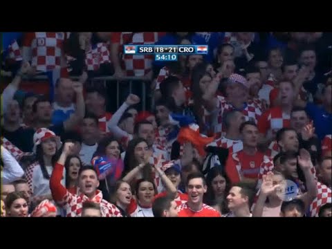 HRVATSKI NAVIJAČI PJEVAJU "TKO NE SKAČE PRAVOSLAVAC" - HRVATSKA - SRBIJA EHF EURO 2020. RUKOMET GRAZ