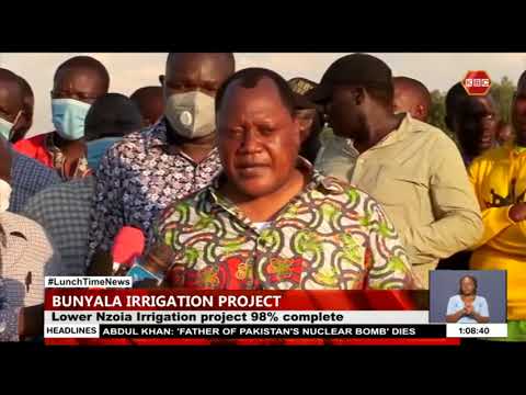 The Lower Nzoia Irrigation project is 98 percent complete