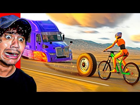 Reacting to DANGEROUS OBJECTS AND CAR ACCIDENTS [BeamNG.Drive]