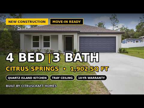CITRUSCRAFT HOMES Grove Floor Plan in Citrus Springs Florida MLS#855893