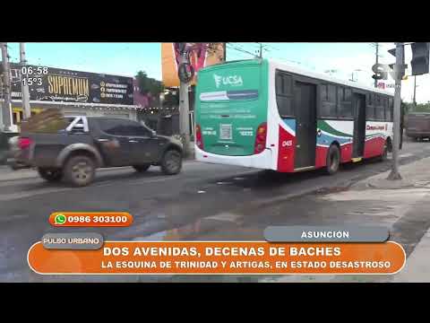 Asunción y sus avenidas en mal estado