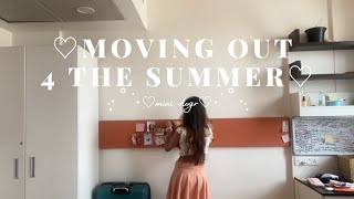 going home 4 summer break ! + move out of my dorm w me | mini vlog