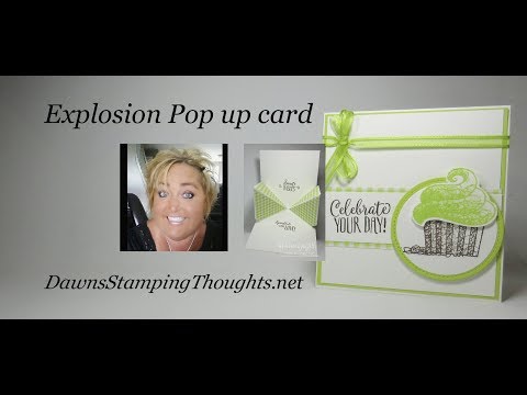 Explosion Pop Up card