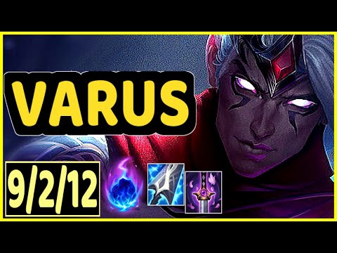 VARUS VS JHIN - 9/2/12 KDA ADC GAMEPLAY GRANDMASTER I