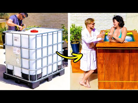 COOL OUTDOOR HOT TUB || HOW TO MAKE YOUR DAY IN THE NATURE UNFORGETTABLE