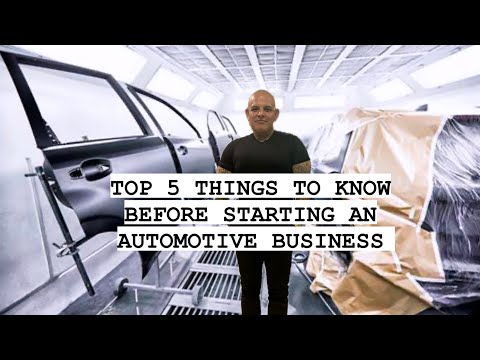TOP 5 THINGS TO KNOW BEFORE STARTING AN AUTOMOTIVE SHOP OR BODYSHOP. Pt.1