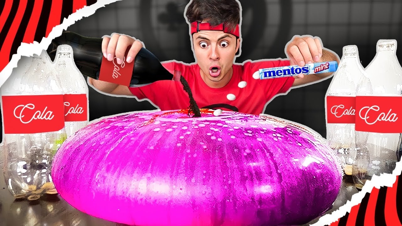 COCA-COLA E MENTOS vs BIG BOLHÃO - Desafio
