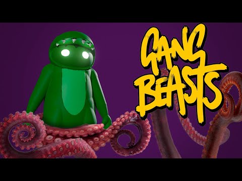Melhores Batalhas no Gang Beasts do PS4 contra o Polvo Gigante