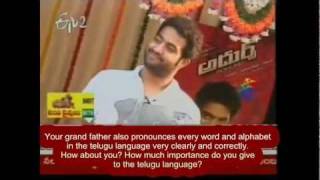 NTR on Sankranti - Video from Interview during Jan 2010