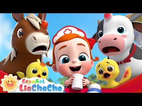 Los Animales de Granja Se Lastimaron | LiaChaCha en Español - Canciones Infantiles