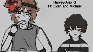 Evan(Harvey) keeps on playing with his food || Michael ans Evan Afton || Harvey alex g || animation