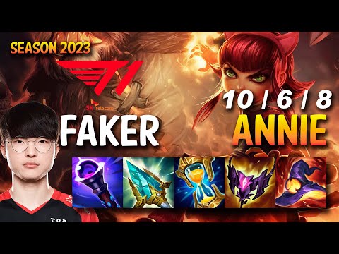 T1 Faker ANNIE vs GRAGAS Mid - KR Ranked