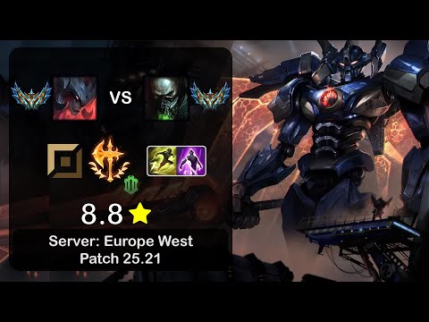 Aatrox Top vs Urgot - EUW Challenger - Patch 25.21