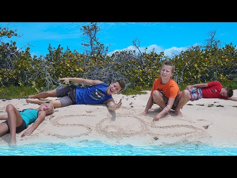 Family survival challenge! DESERTED ISLAND! Day 2
