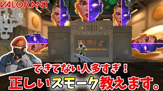 スモーク正しく焚けていますか? スモークキャラ使いが覚えるべき正しいスモーク配置方法!!【VALORANT/ヴァロラント】