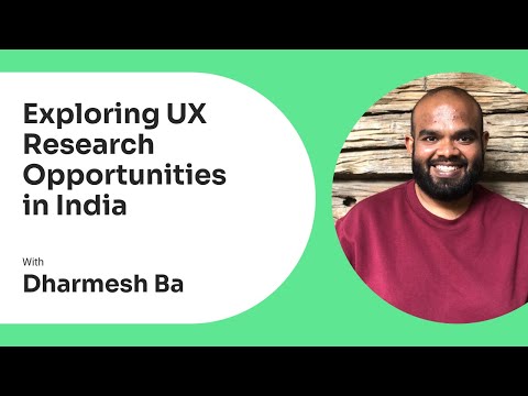 The Researcher's Voice: Exploring UX Research Opportunities in India with Dharmesh