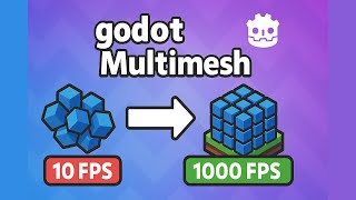 How To Convert Meshes into a MultiMeshInstance In Godot 4