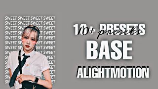 ALIGHTMOTION  10+ PRESETS BASE