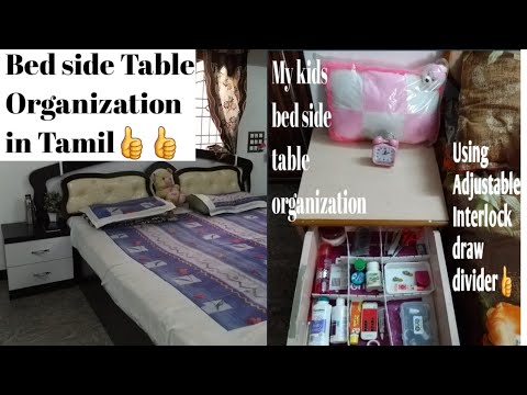 Bedside Table Organization // Tips&Ideas to organise🗒🖋//Organization video @ Sangee Samayal 📽🎬 Video