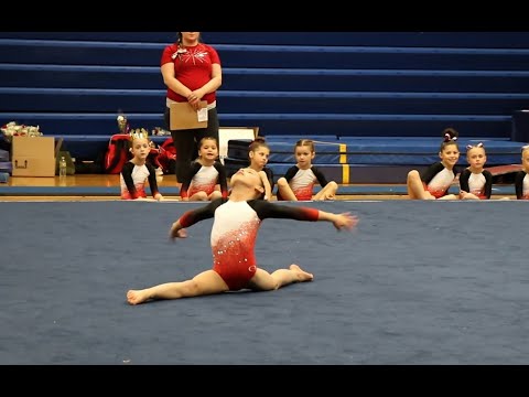 Level 3 floor routine, 1st place 9.225