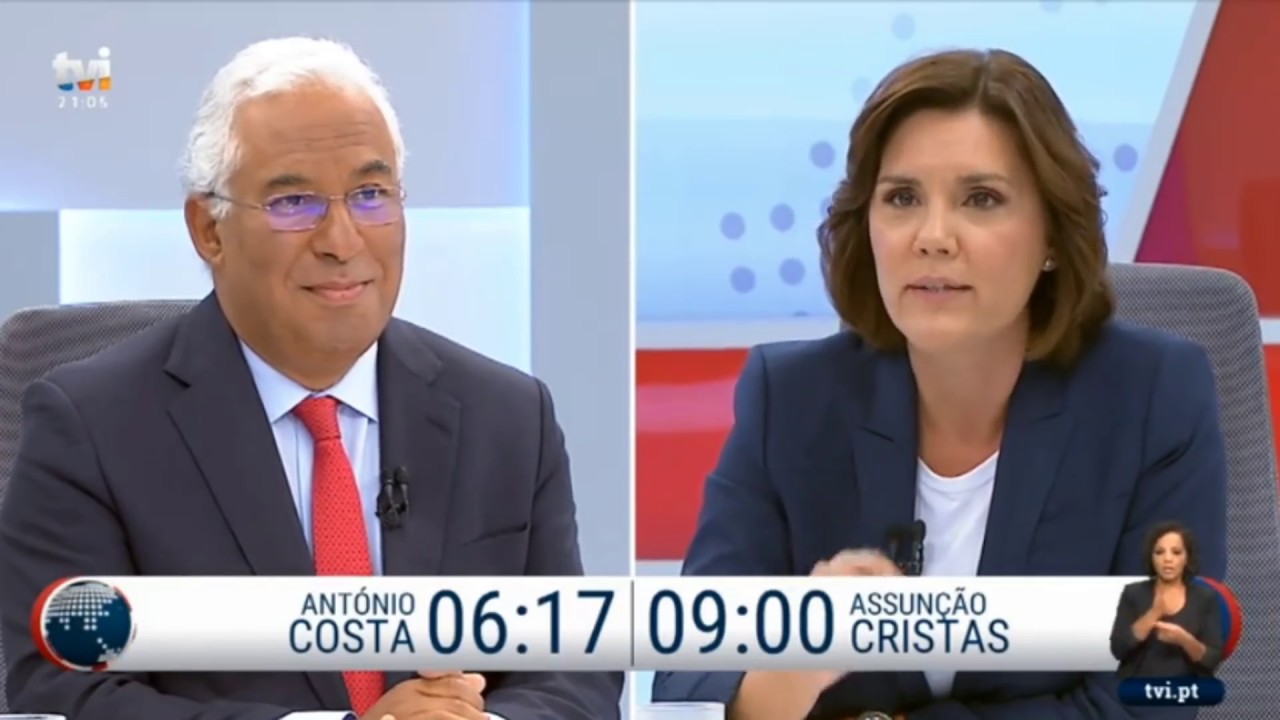 Siga o debate entre  António Costa e Assunção Cristas. #Legislativas2019