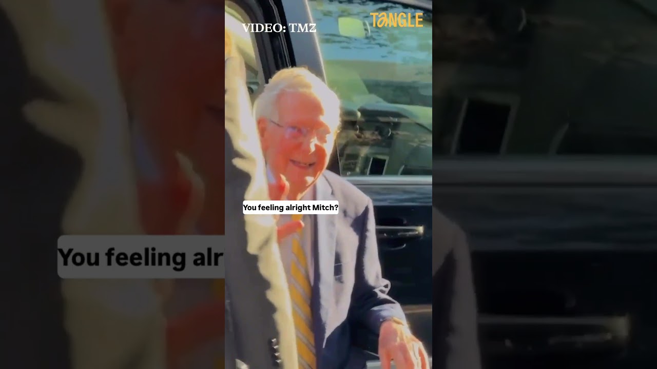 Mitch McConnell returns to Senate floor after June hospitalization, first public appearance in months.