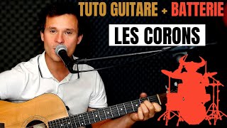 Comment jouer facilement Les Corons de Pierre Bachelet TUTO GUITARE + BATTERIE