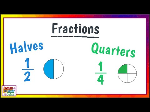 Fractions for Kids: Halves and Quarters