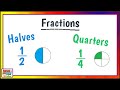 Fractions for Kids: Halves and Quarters