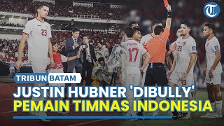 Momen Lucu Pemain Timnas Indonesia 'Bully' Justin Hubner seusai Dapat Kartu Merah Lawan Arab Saudi