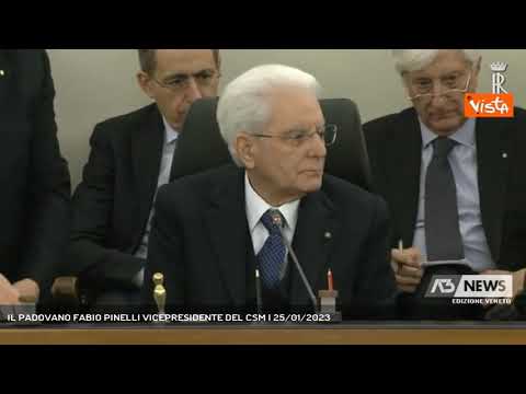 IL PADOVANO FABIO PINELLI VICEPRESIDENTE DEL CSM | 25/01/2023