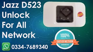 Jazz D523 Unlock For All Network Without Open||100 % Working