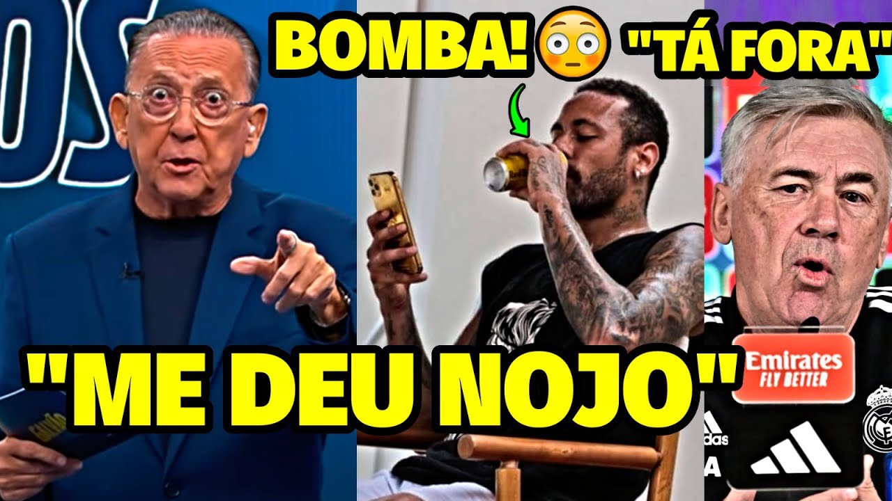 A DENÚNCIA CHOCANTE FEITA POR GALVÃO BUENO APÓS ESQUEMA NA SELEÇÃO COM ATITUDE NOJENTA DE NEYMAR