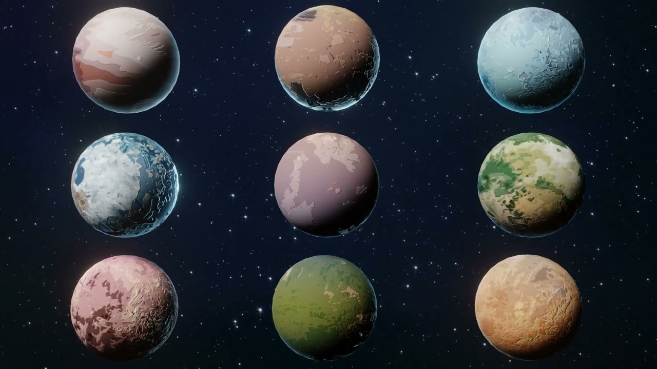 Alien Sci Fi Planets 3D Models Pack