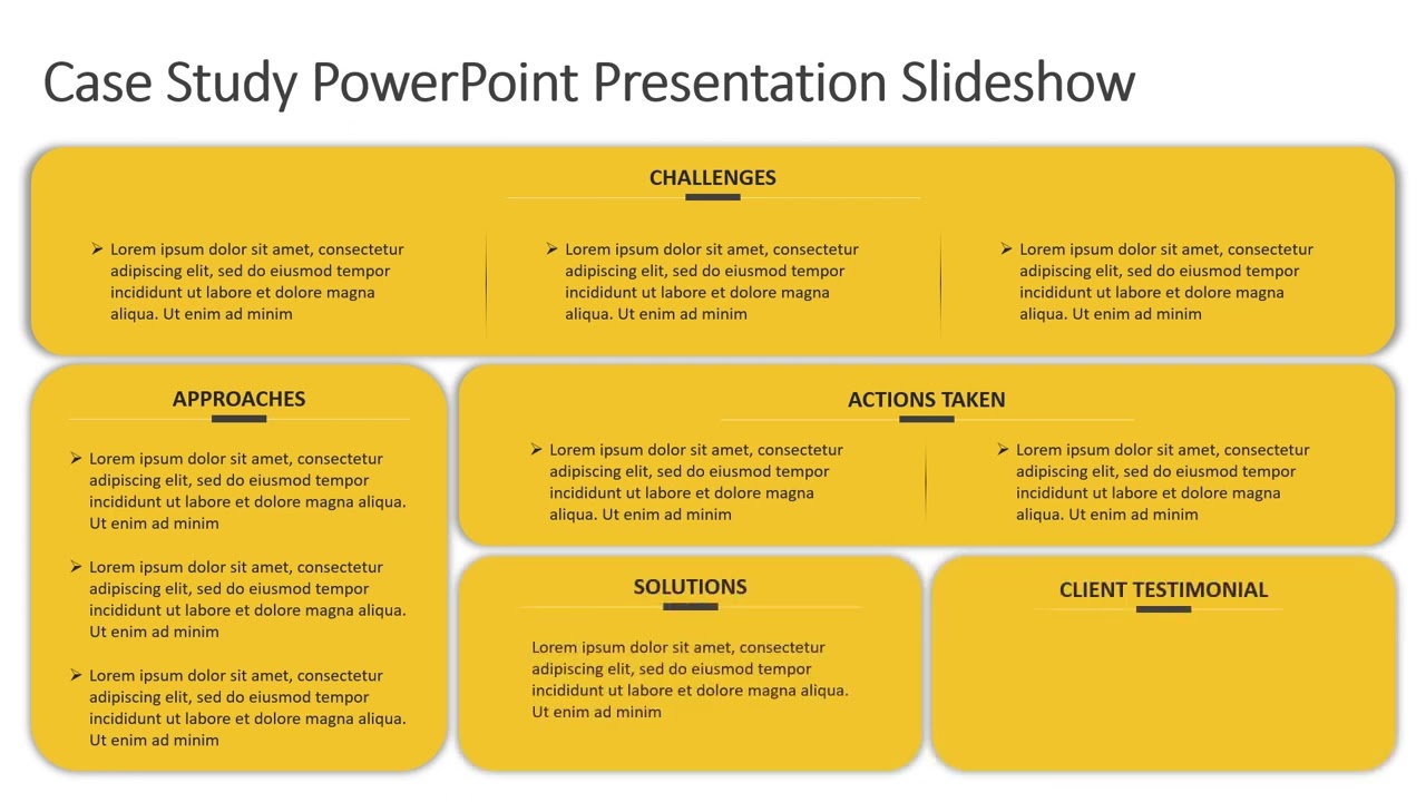 Case Study PowerPoint Presentation Slideshow | Kridha Graphics