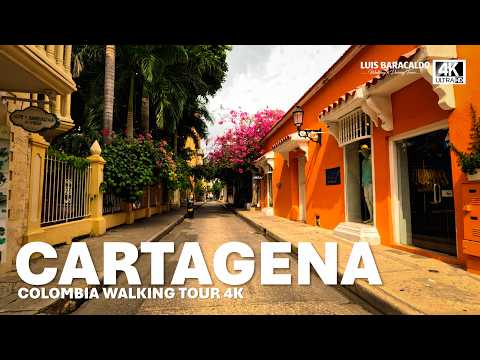 CARTAGENA COLOMBIA 🇨🇴 Historic Center Walking Tour 4K | the real streets