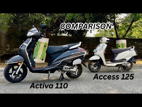 Honda Activa 110 Dlx V/S Suzuki Access 125 Ride connect | Full Comparison Video @CarwithAshutosh