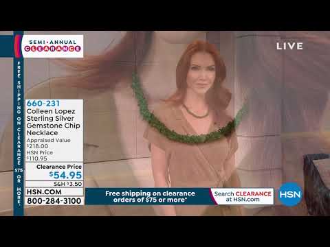 Colleen Lopez Sterling Silver Gemstone Chip Necklace