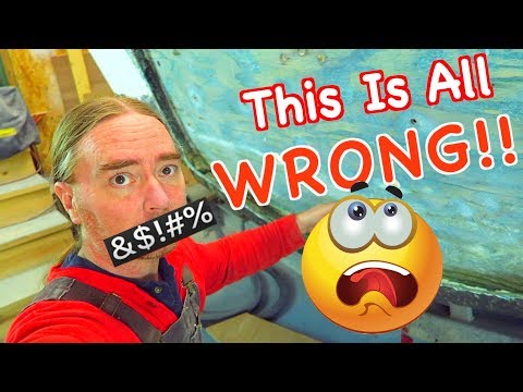 Replacing The Transom On A Boston Whaler 25 ~ Installing The New Plywood Core