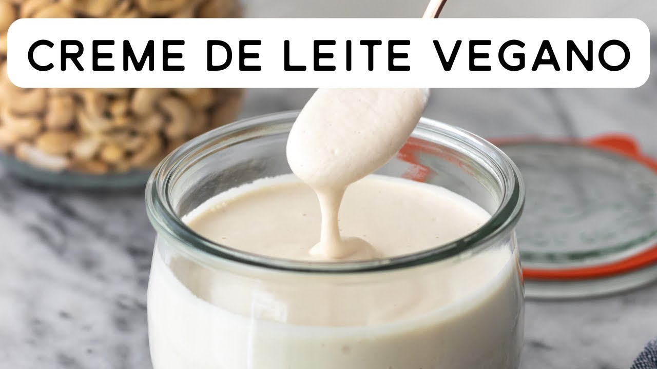 O CREME DE LEITE VEGANO MAIS FÁCIL DE FAZER (1 INGREDIENTE) + OPÇÕES PARA VARIAR | PLANTTE
