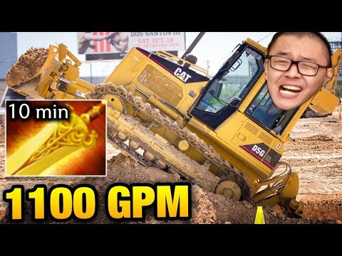 1100 GPM Bulldozer - Alchemist Fast Farming by MidOne  Dota 2