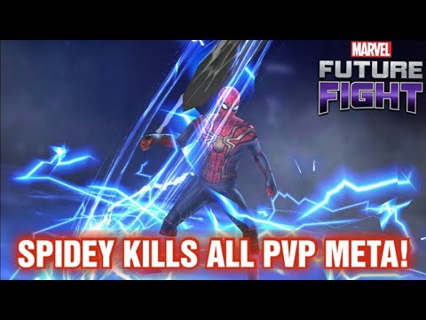 Spiderman vs Timeline Meta's (No Way Home Red suit) Marvel Future Fight #mff #Spidey #Histromorphic